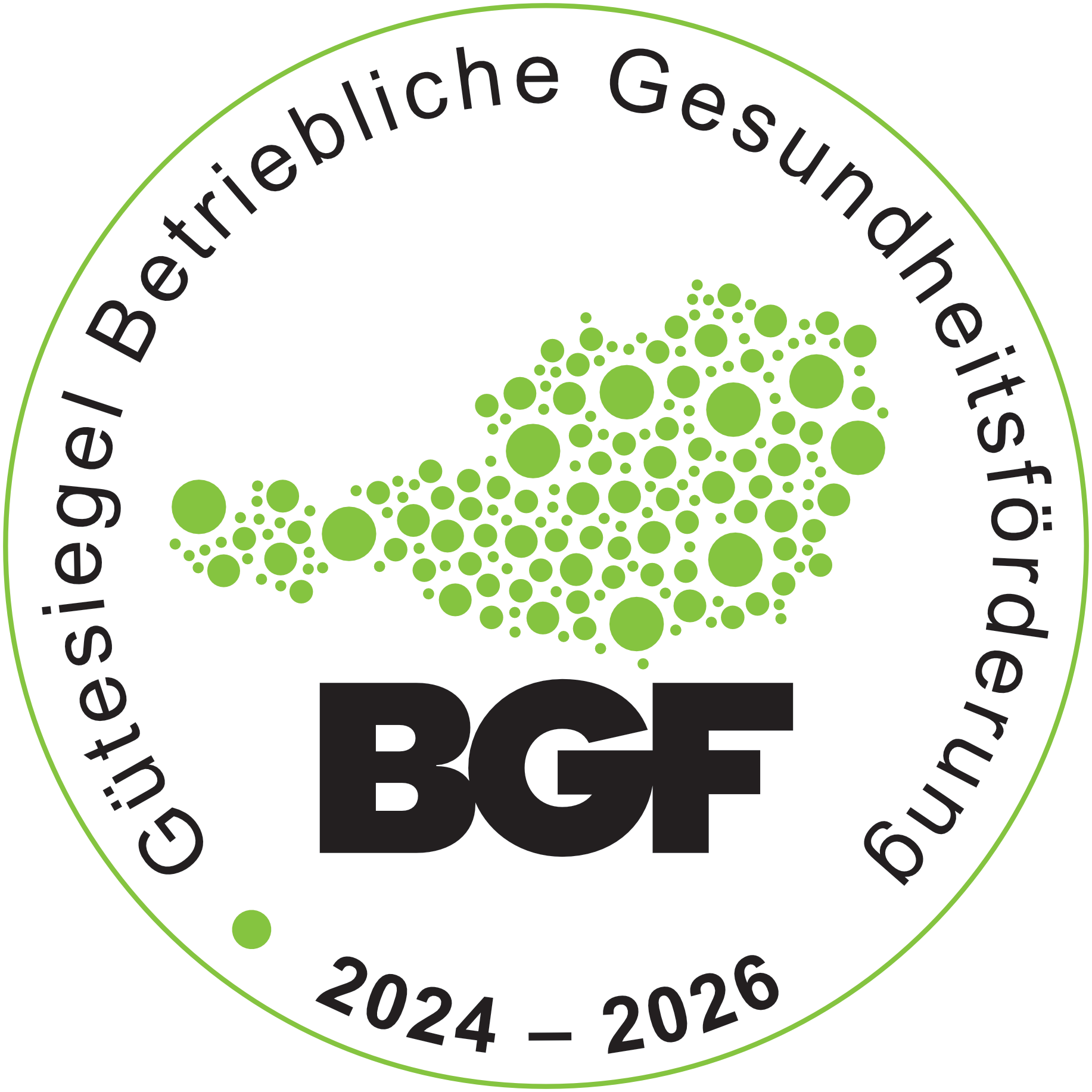 BGF Gütesiegel 2024 - 2026